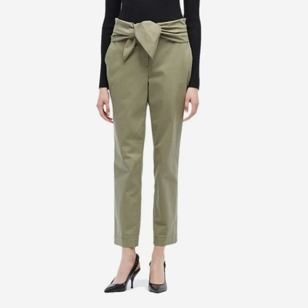 ✨Derek Lam 10 Crosby Leda Tie Waist Green Sz 2 Trousers✨